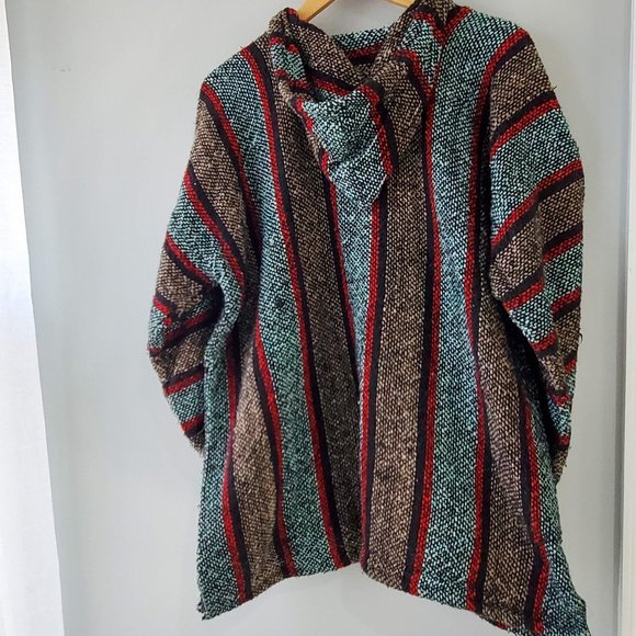 Baja Mexican Rug hoodie size Large - Picture 5 of 11